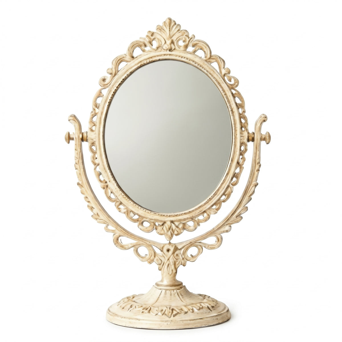 Vintage Style Oval Tabletop Mirror