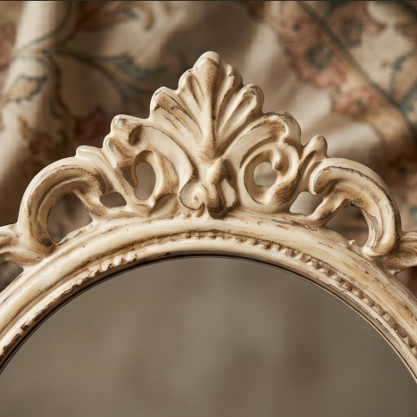 Vintage Style Oval Tabletop Mirror